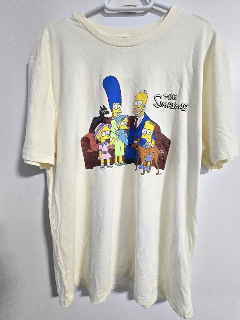 The Simpsons Family Graphic Tee Ivory Size Large
